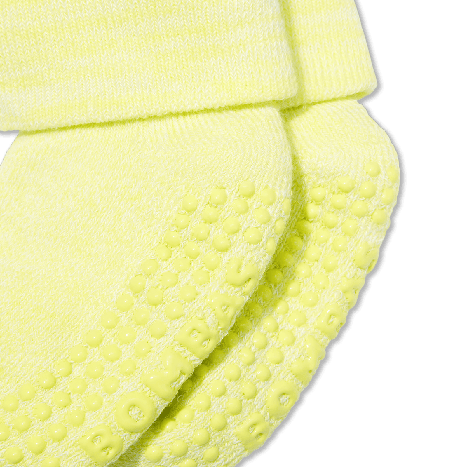 Baby Gripper Socks (6-12 Months) - Chartreuse Detail [7804]