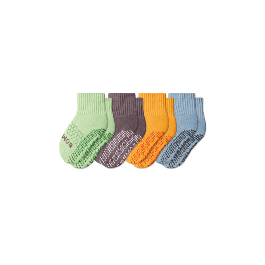 Toddler Gripper Calf Socks 4-Pack - Everyday Hike Comfort