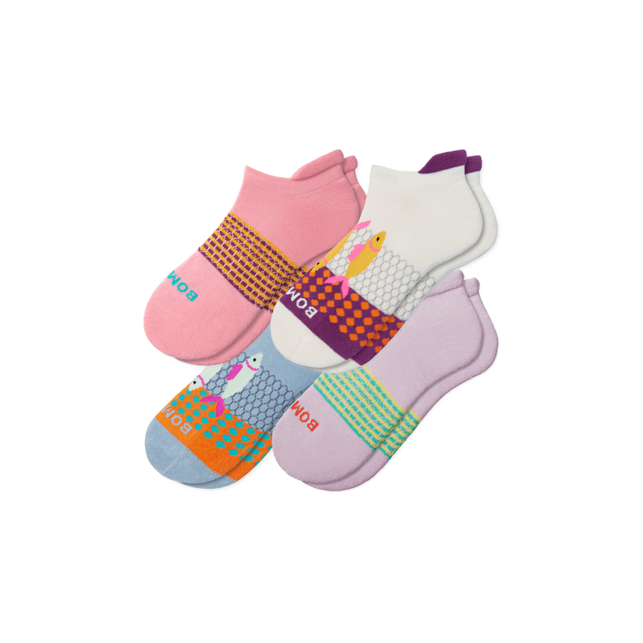 Women's Aquatic Ankle Sock 4-Pack - Classic Ankle Support