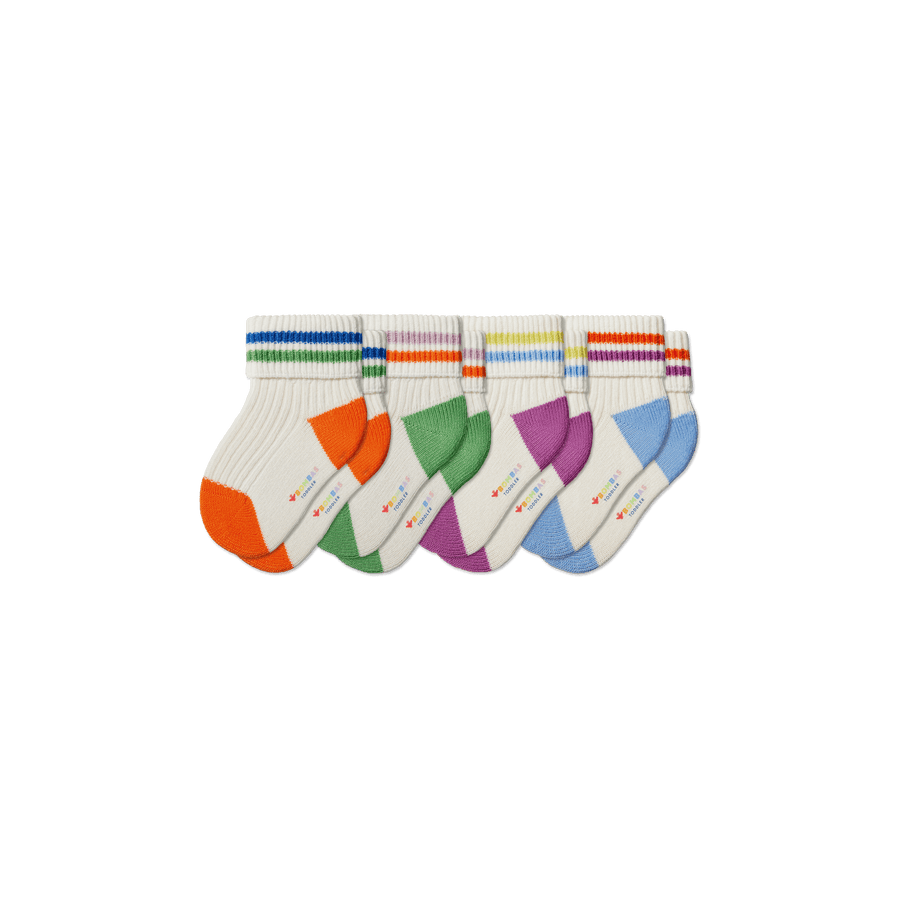 Toddler Pride Calf Sock 4-Pack - Daily Travel Rotation