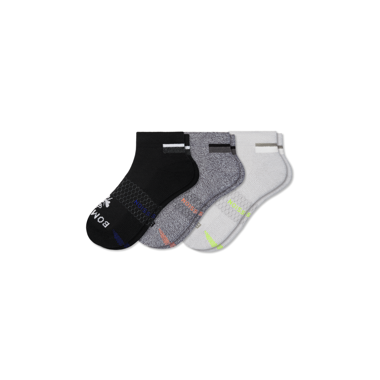 Men's Performance Compression Ankle Socks 3-Pack - multi