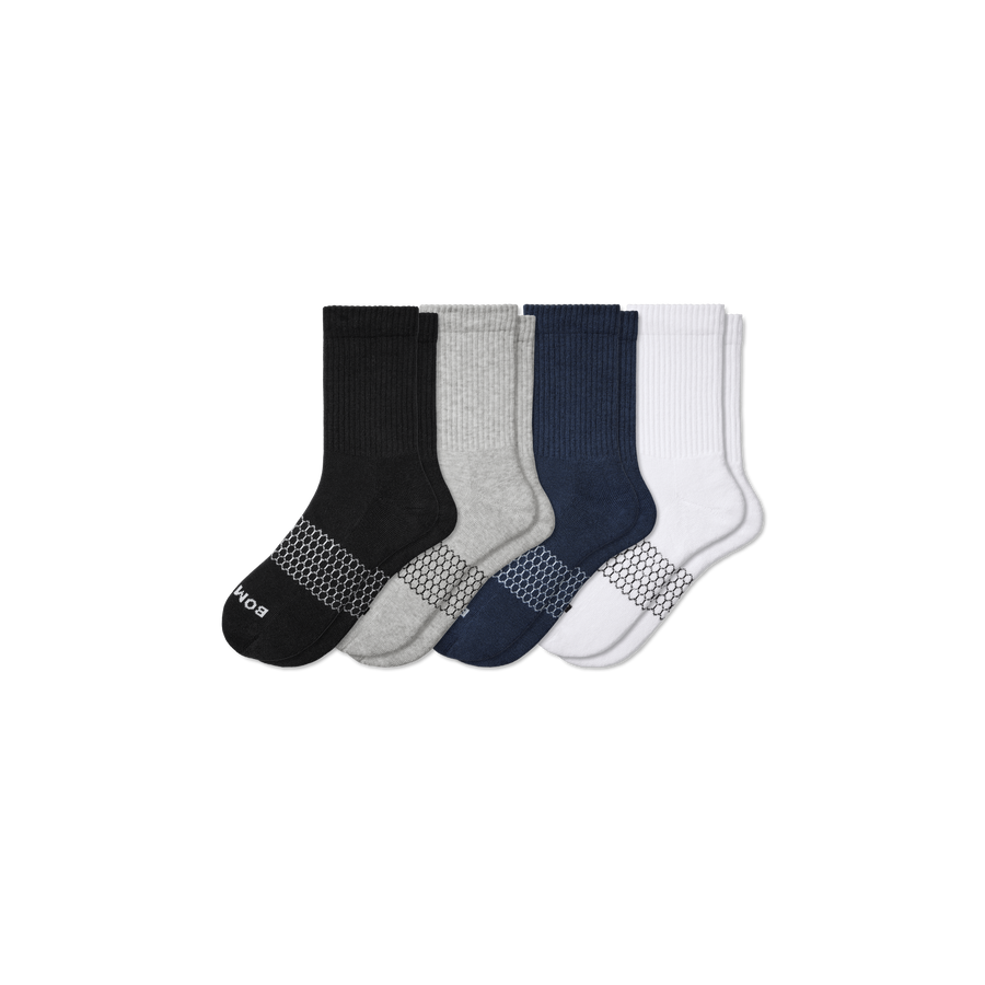 Men's Solids Half Calf Sock 4-Pack - Fresh Ankle Rotation