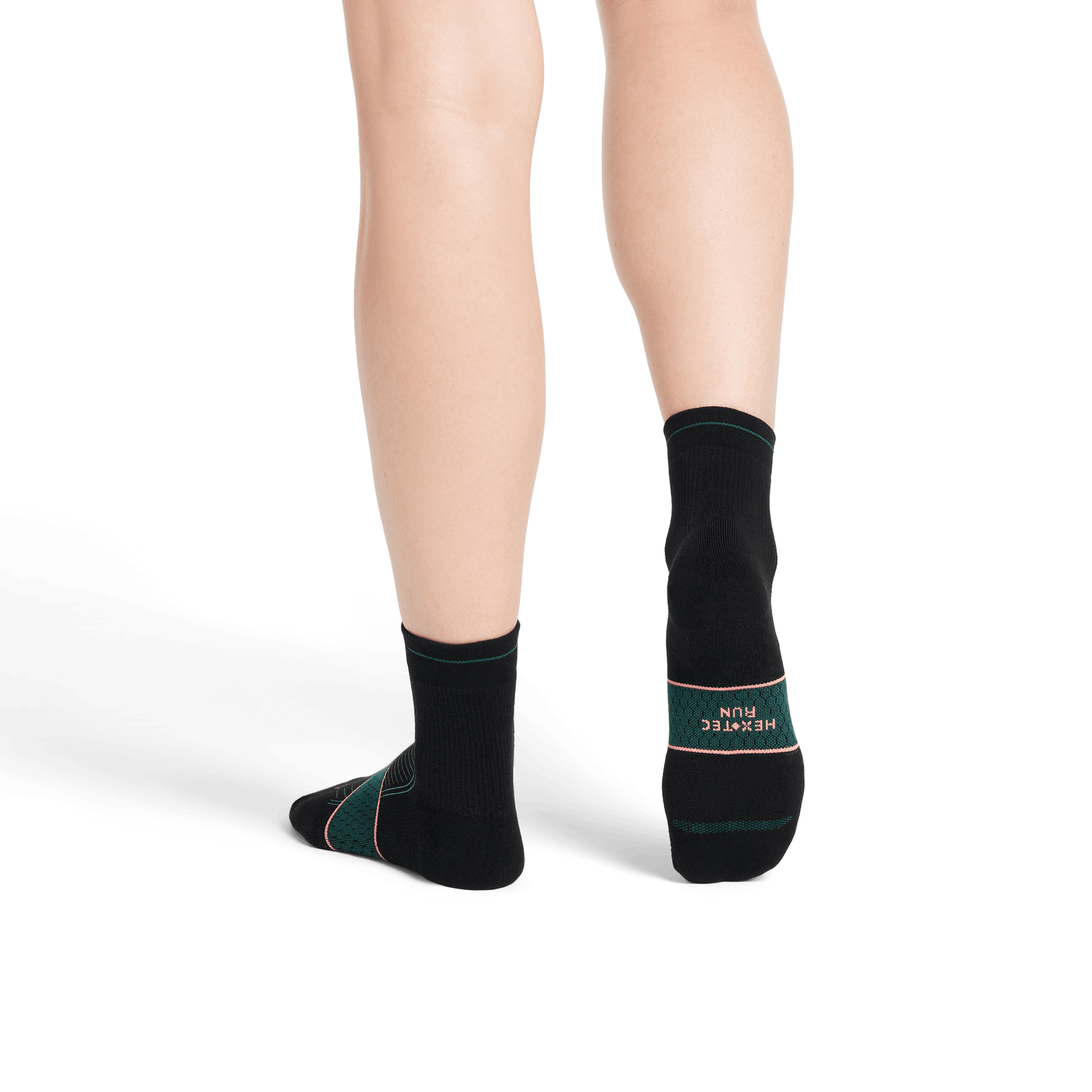 Running Quarter Socks - Black WO2 [8064]