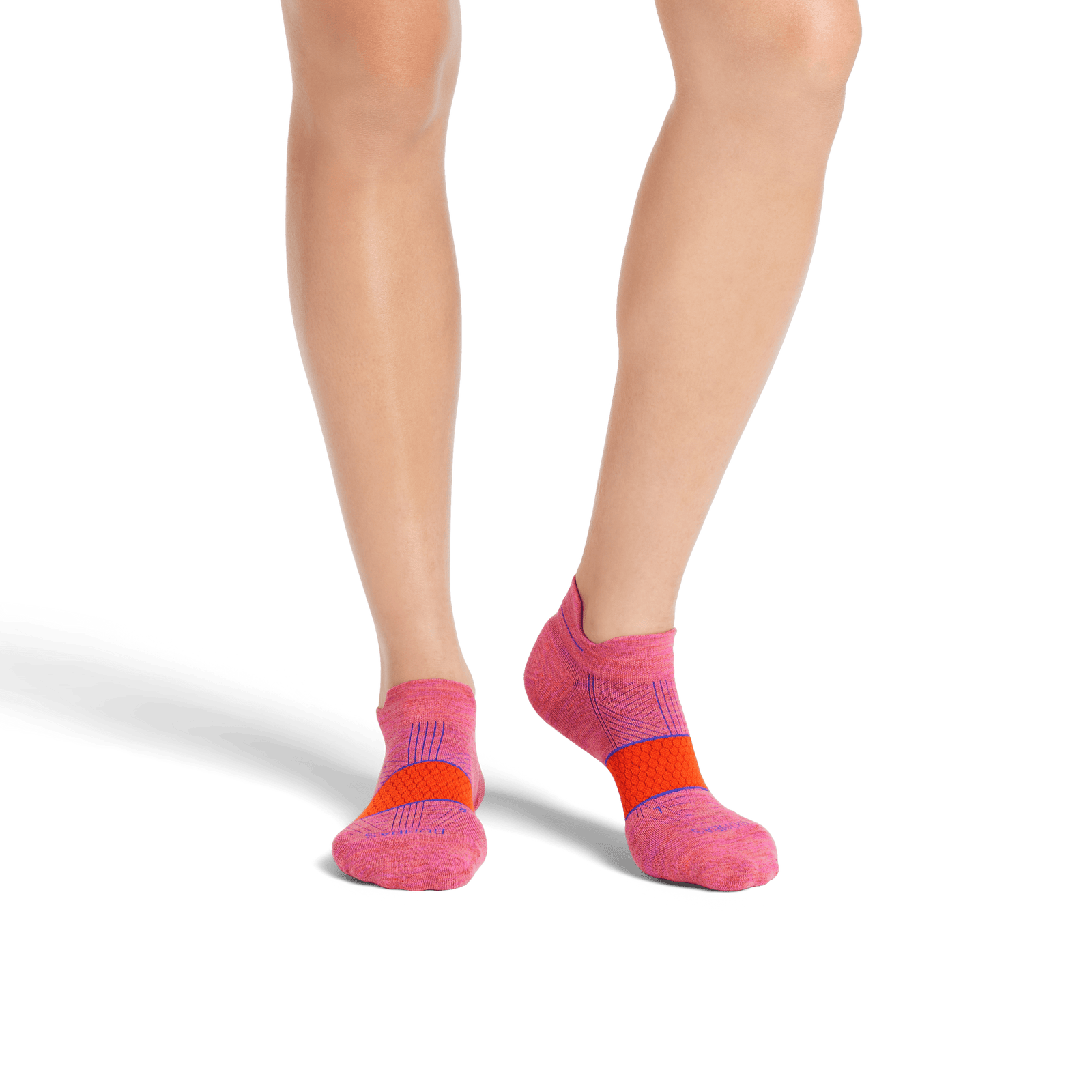 Running Ankle Socks - Bright Tomato Neon Cobalt WO1 [8065]