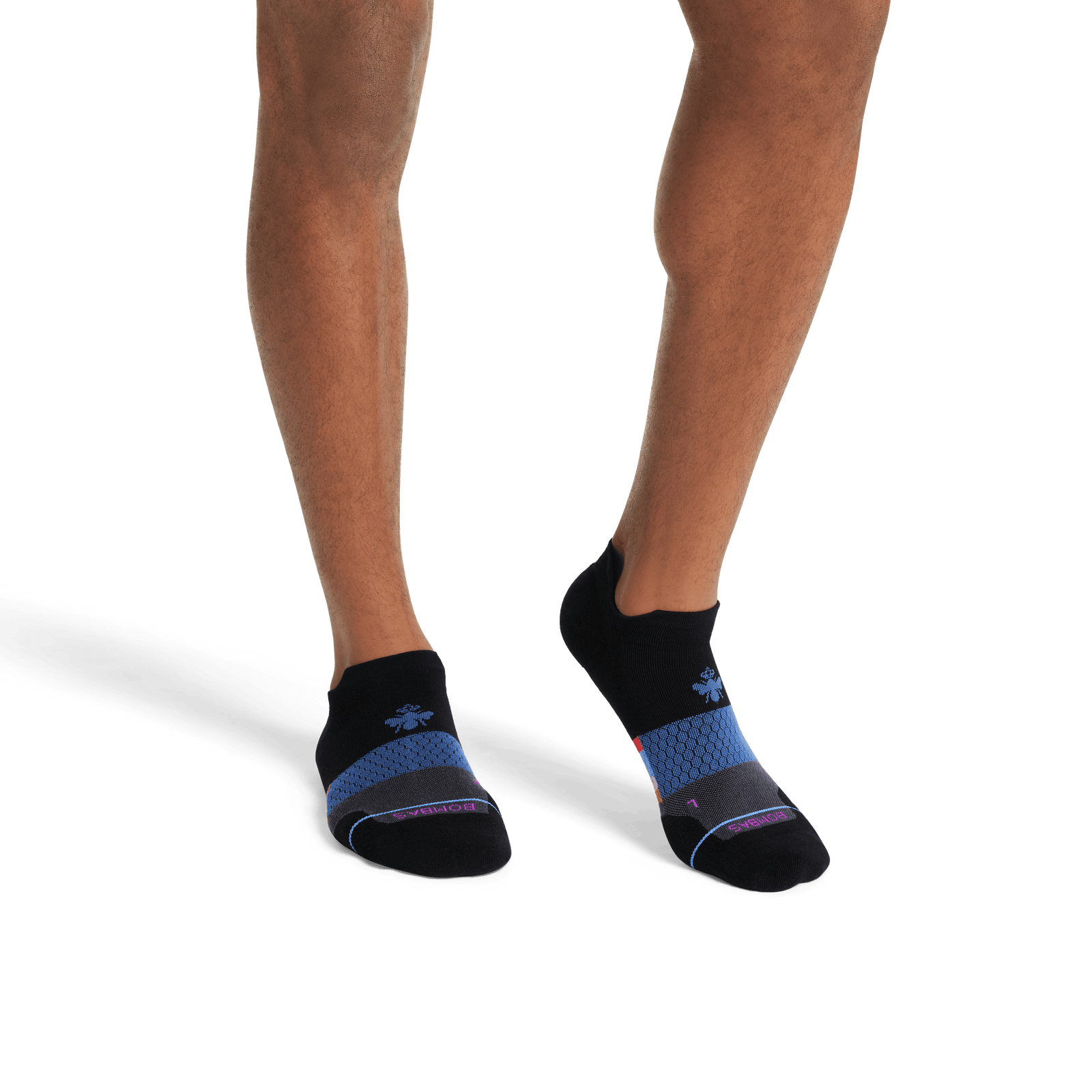 Merino Wool Blend Athletic Ankle Socks - Black Sky MO1 [8066]