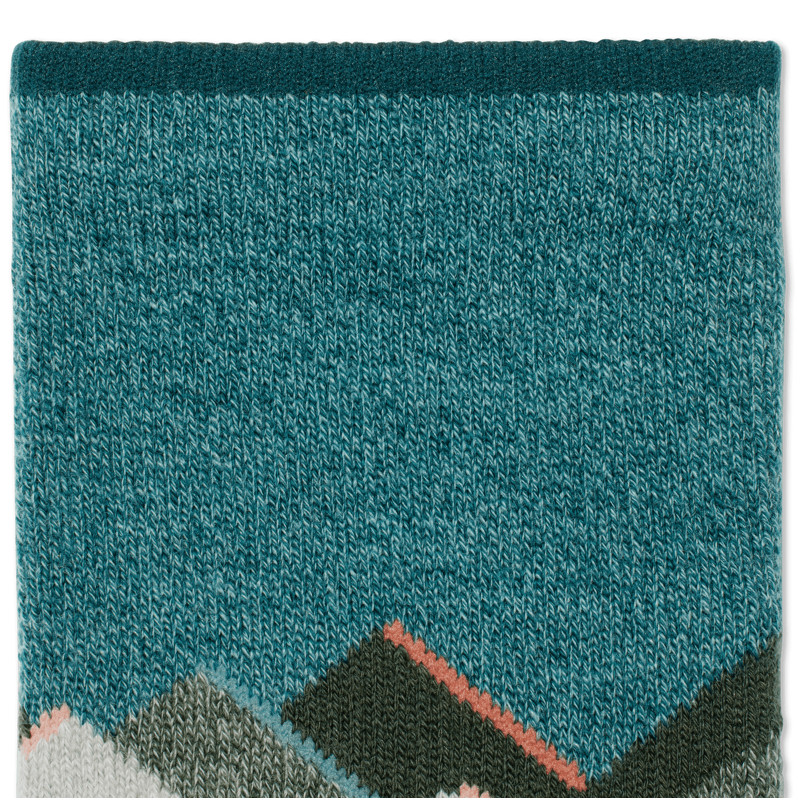 Merino Wool Blend Hiking Calf Socks - Putty Green Detail [8082]