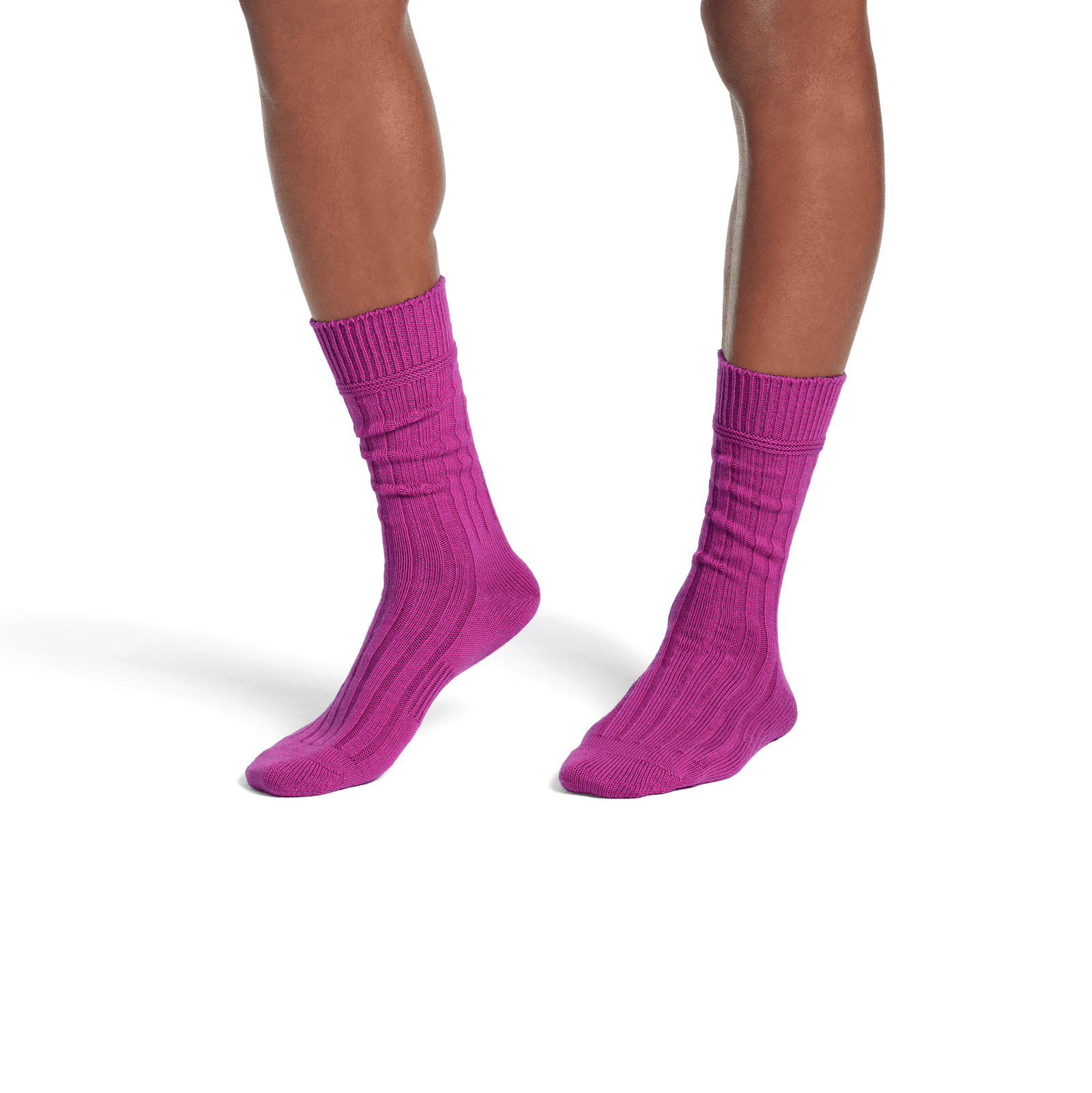 Merino Cashmere Blend Calf Socks - Prickly Pear MO2 [8155]