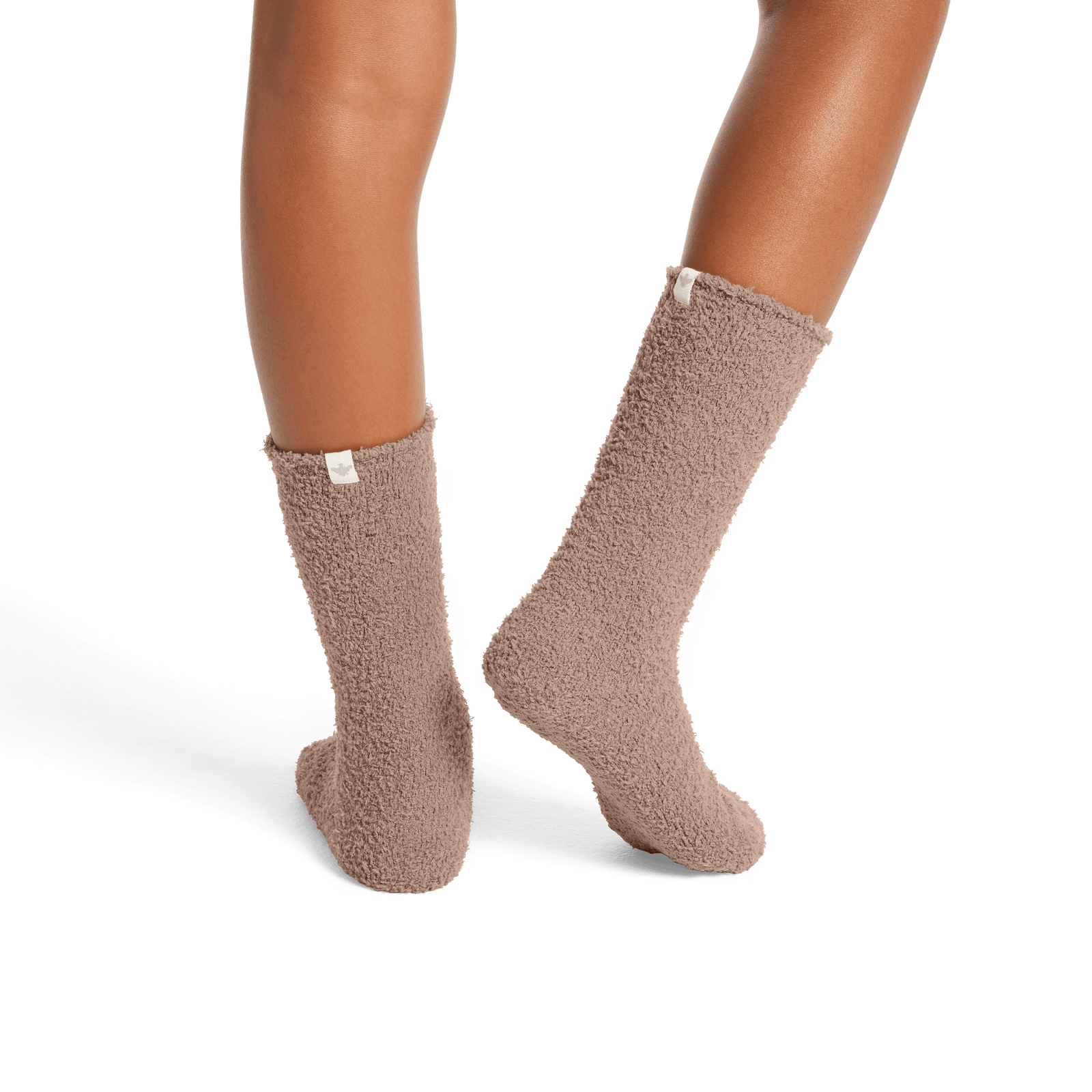 Youth Fuzzy Calf Socks - Stone Taupe YO1 [8161]