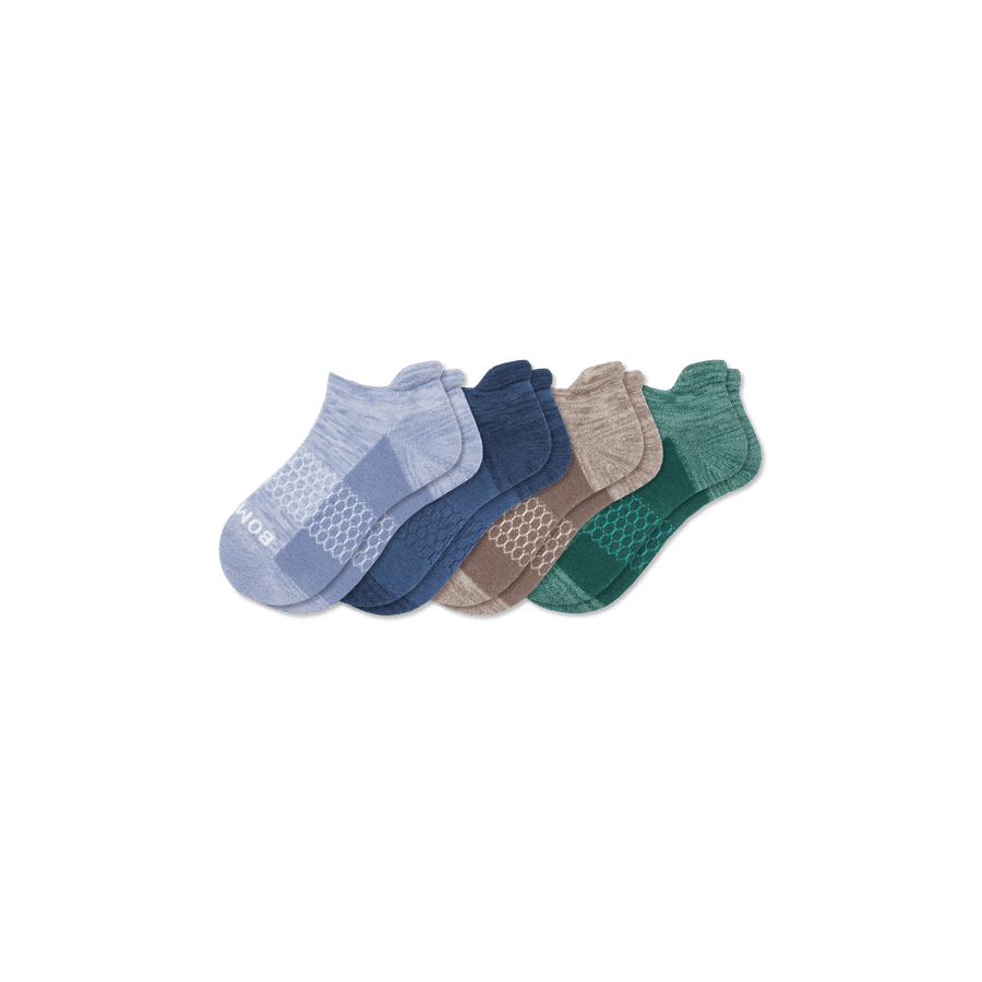 Youth Two Tone Ankle Sock 4-Pack - Soft Weekend Move