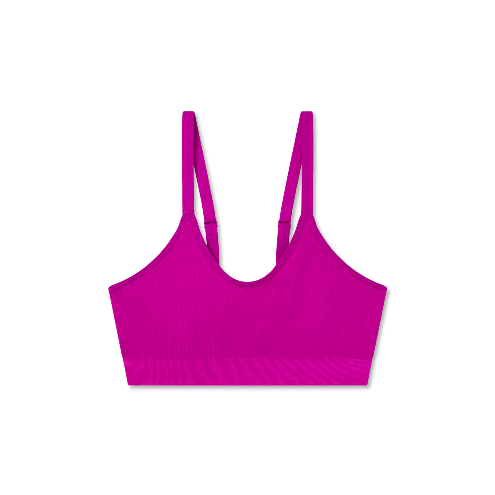 Women's Seamless Scoop Bralette - Vivid Magenta L [8343]