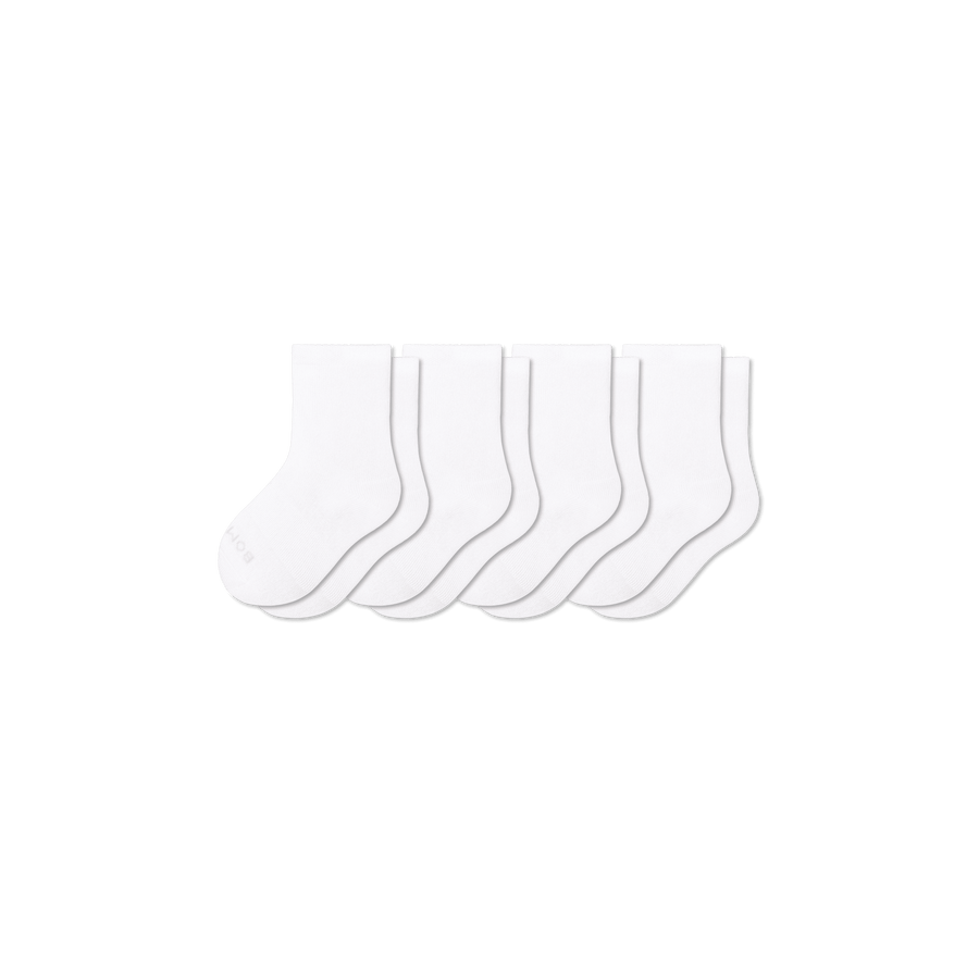Junior Lightweight Calf Sock 4-Pack - Smooth Low Cut Support