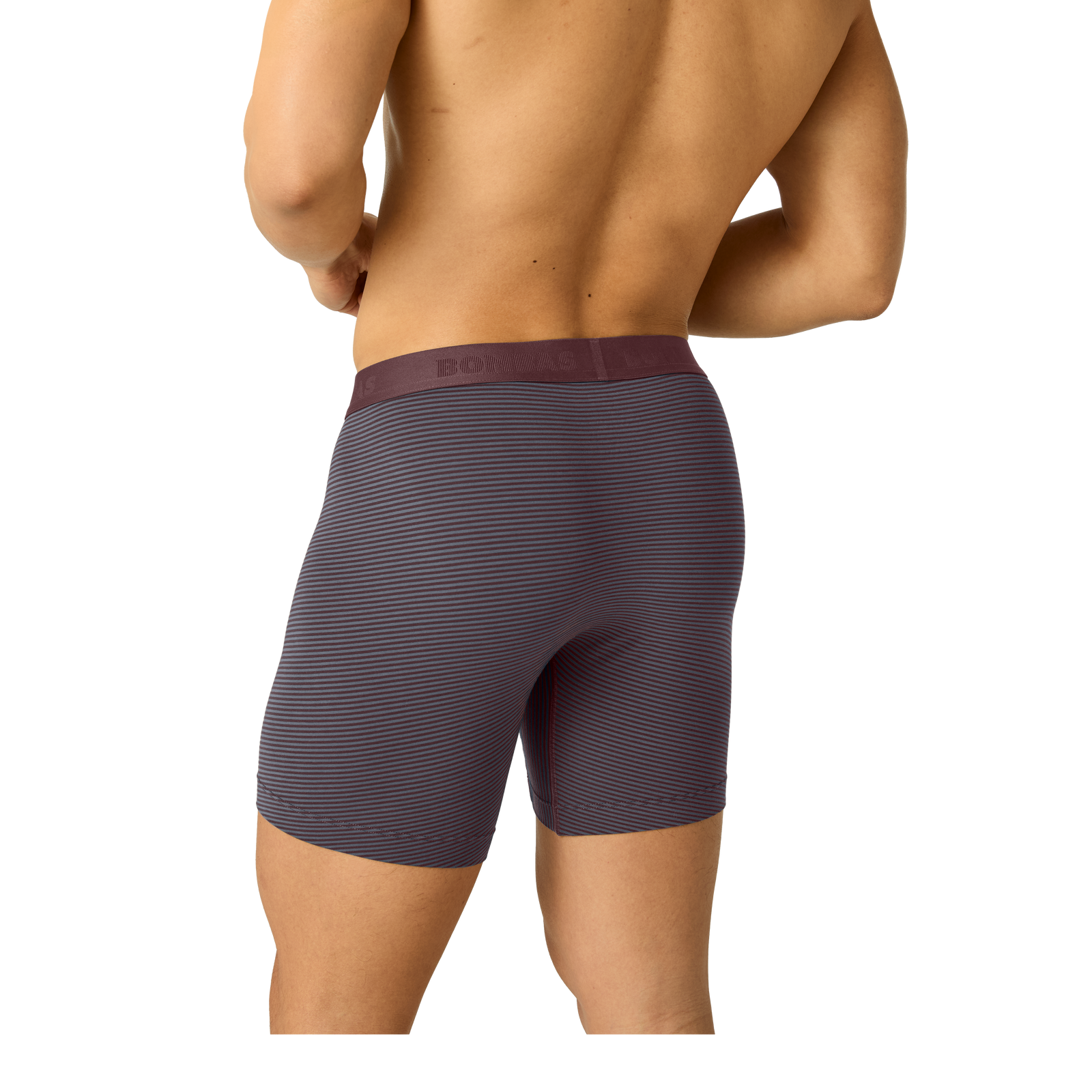 Men's Cotton Modal Blend Boxer Brief - pebble all spice stripe MO2 [8470]