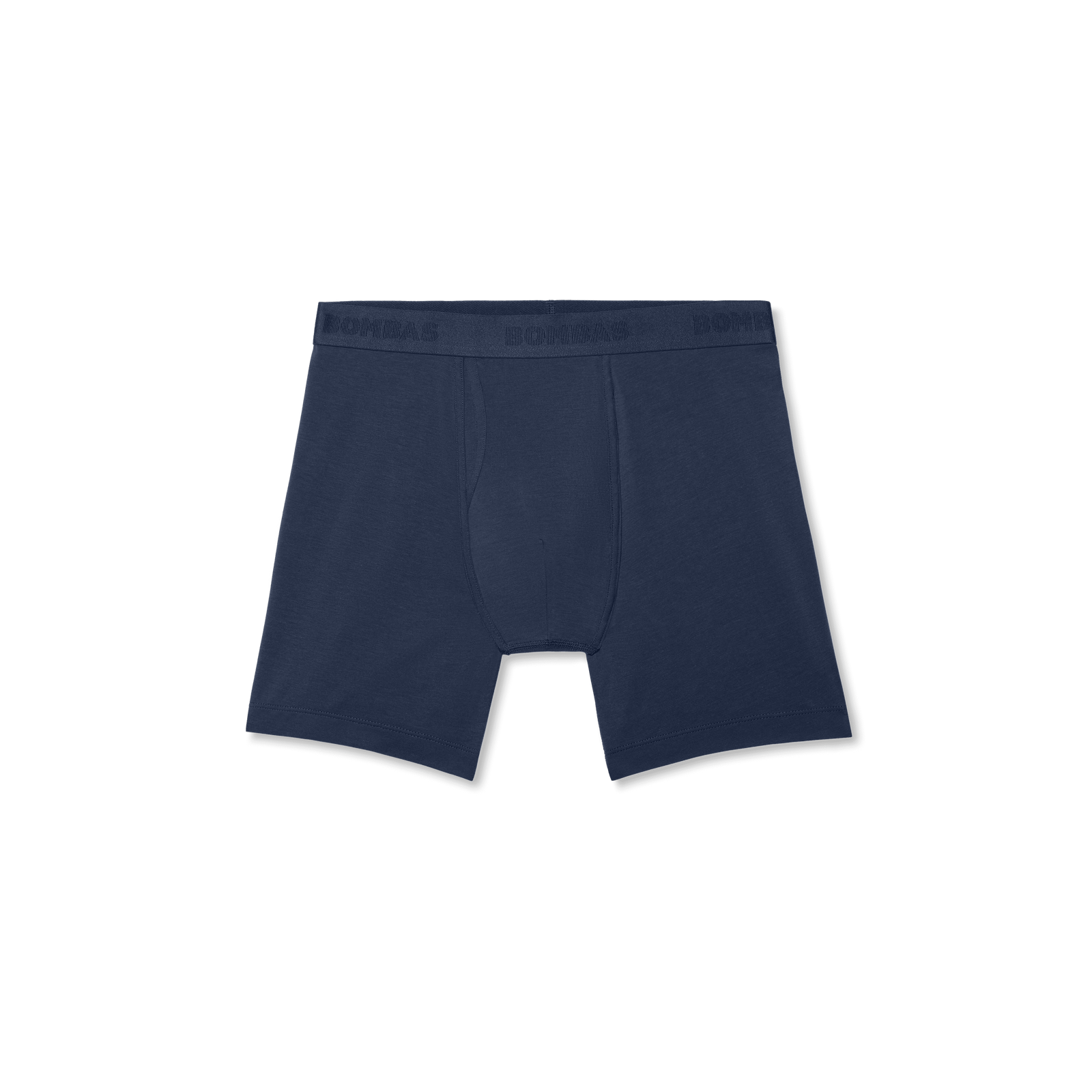 Men's Cotton Modal Blend Boxer Brief - Classic Fly - Midnight Navy L Front [8470]