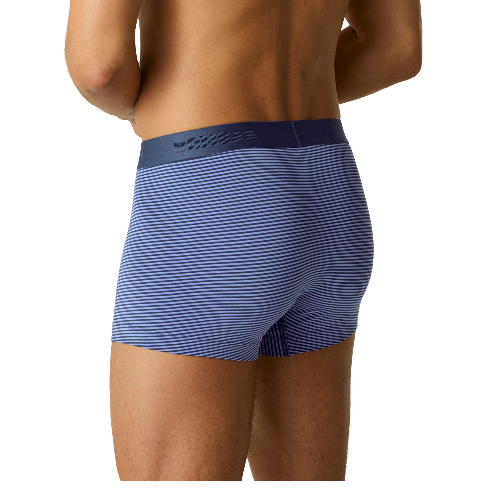 Cotton Modal Blend Trunk - Peri Sky / Tidal Navy Micro Stripe MO2 [8472]
