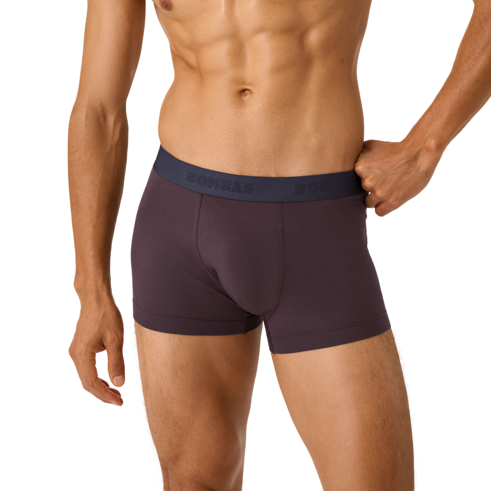 Men's Cotton Modal Blend Trunk - All Spice / Midnight Navy Waistband MO1 [8472]