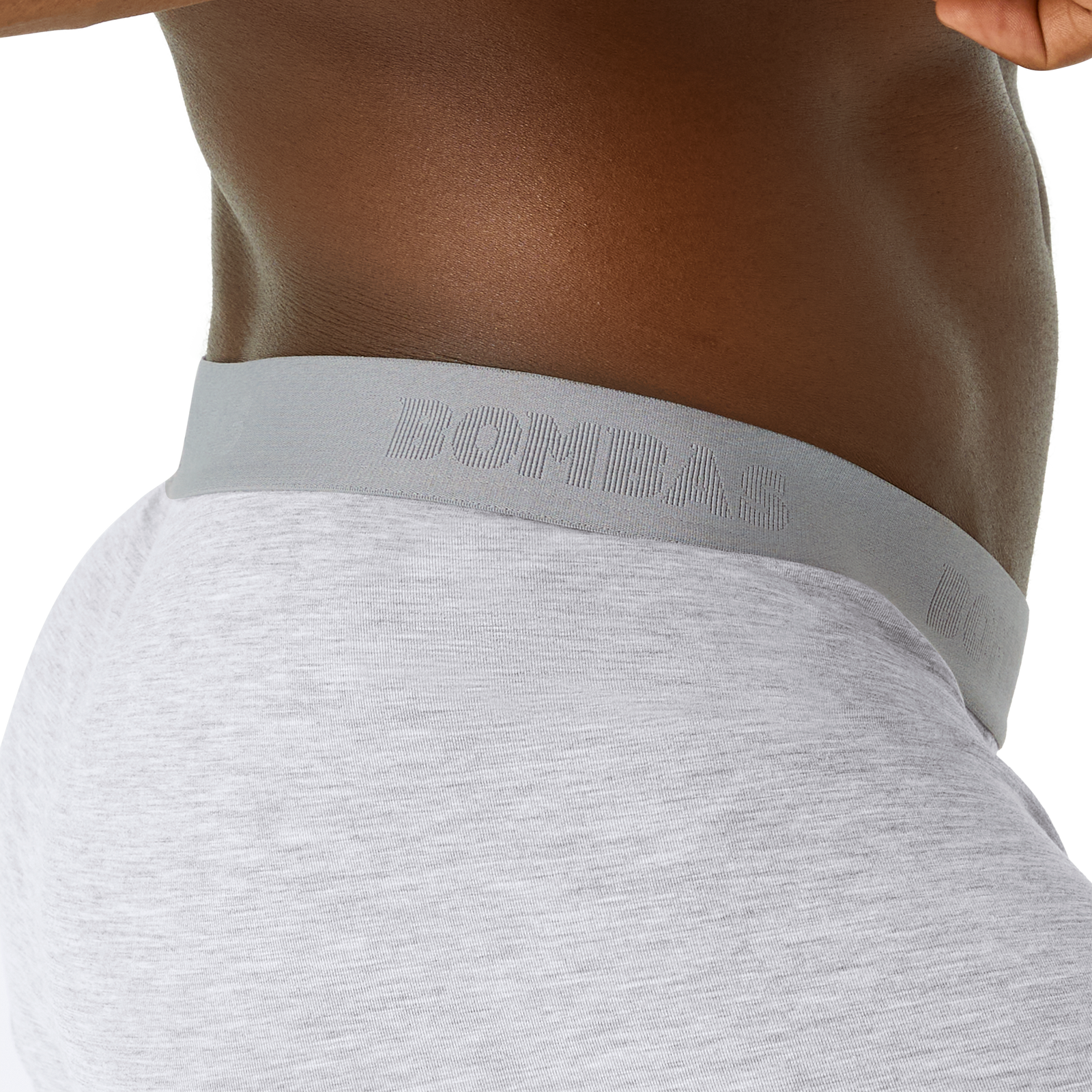 Cotton Modal Blend Trunk - Medium Heather Grey MO Detail [8472]