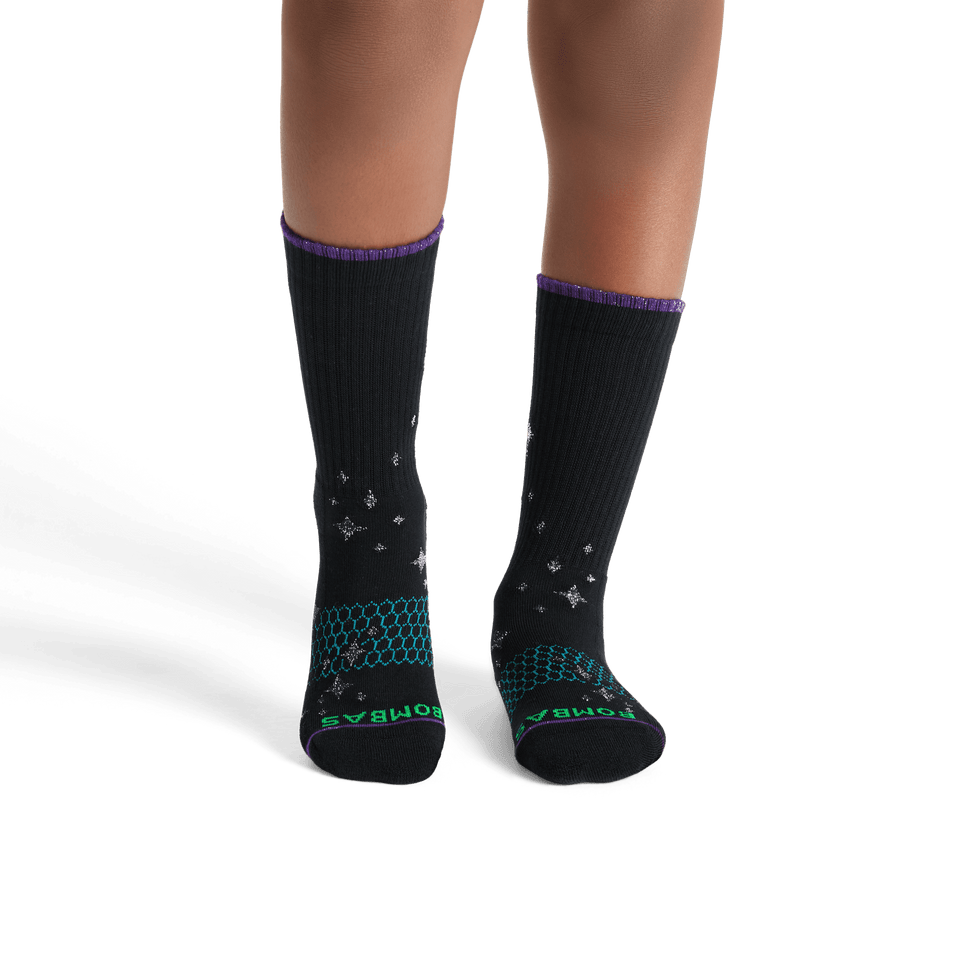 Wicked X Bombas Calf Socks - Black YO1 [8498]