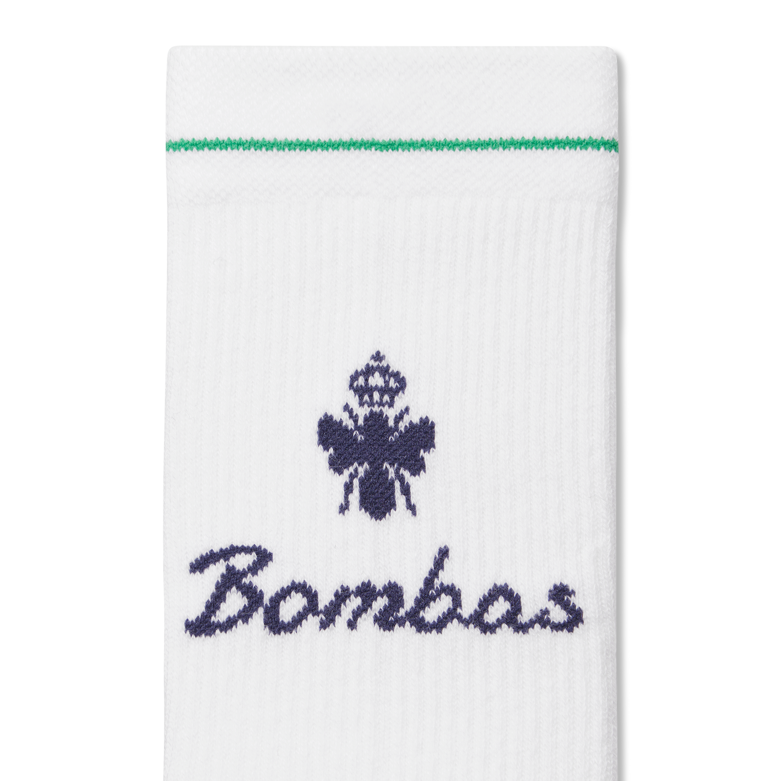 Running Half Calf Socks - White Navy Dusk Detail [8570]