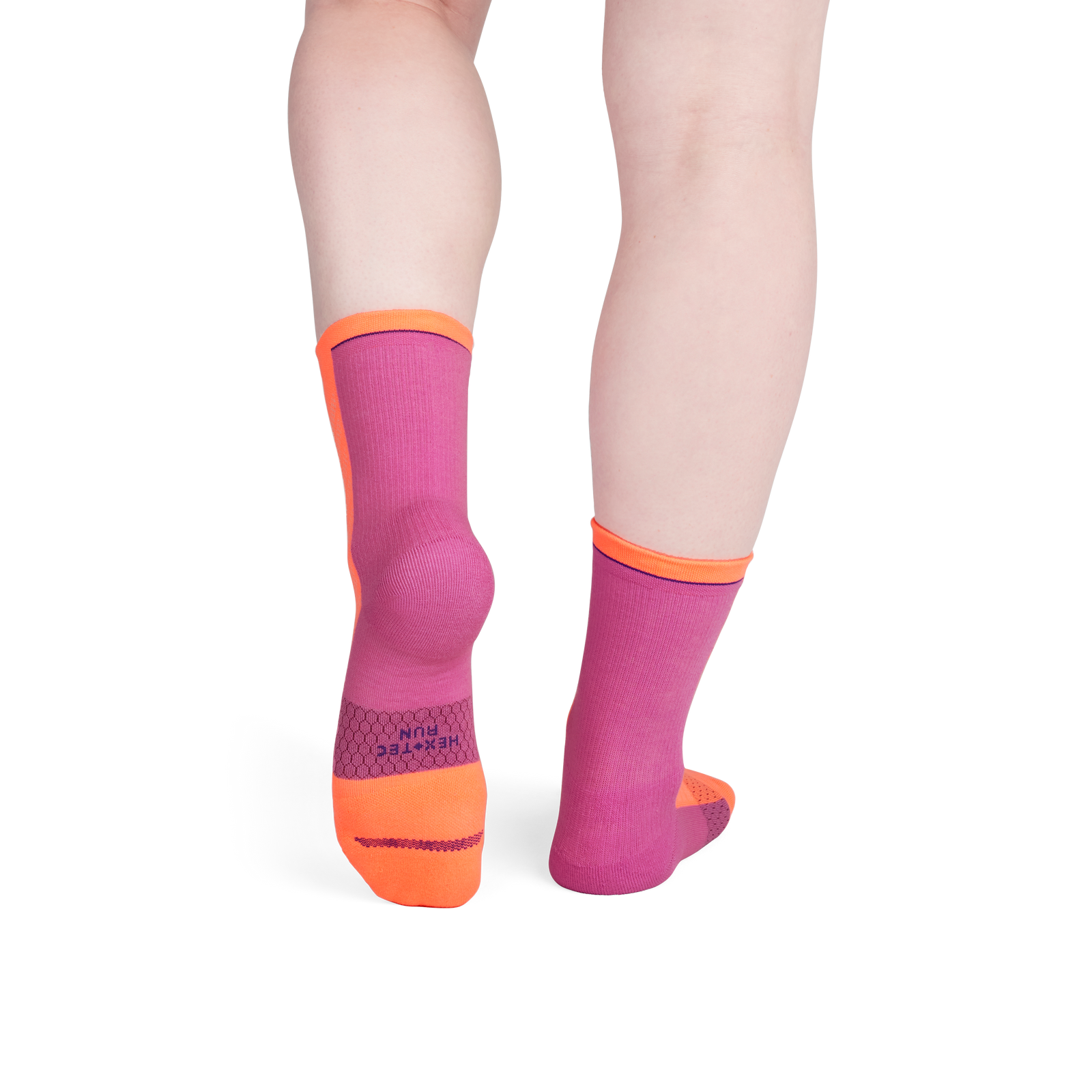 Running Half Calf Socks - Neon Peach WO2 [8571]