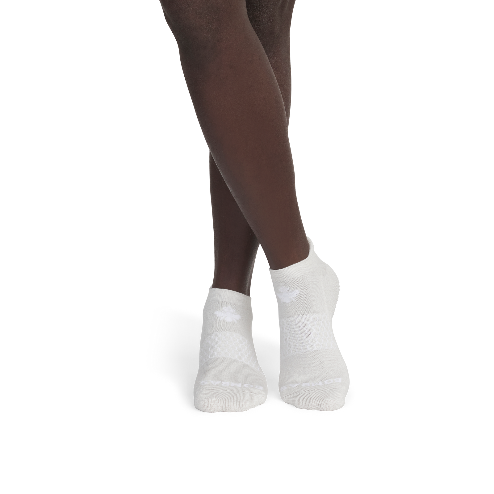 Gripper Ankle Socks - Harbor Grey Soft White MO1 [8629]