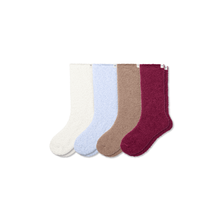 Women's Fuzzy Sock 4-Pack - Steady Everyday Cushion