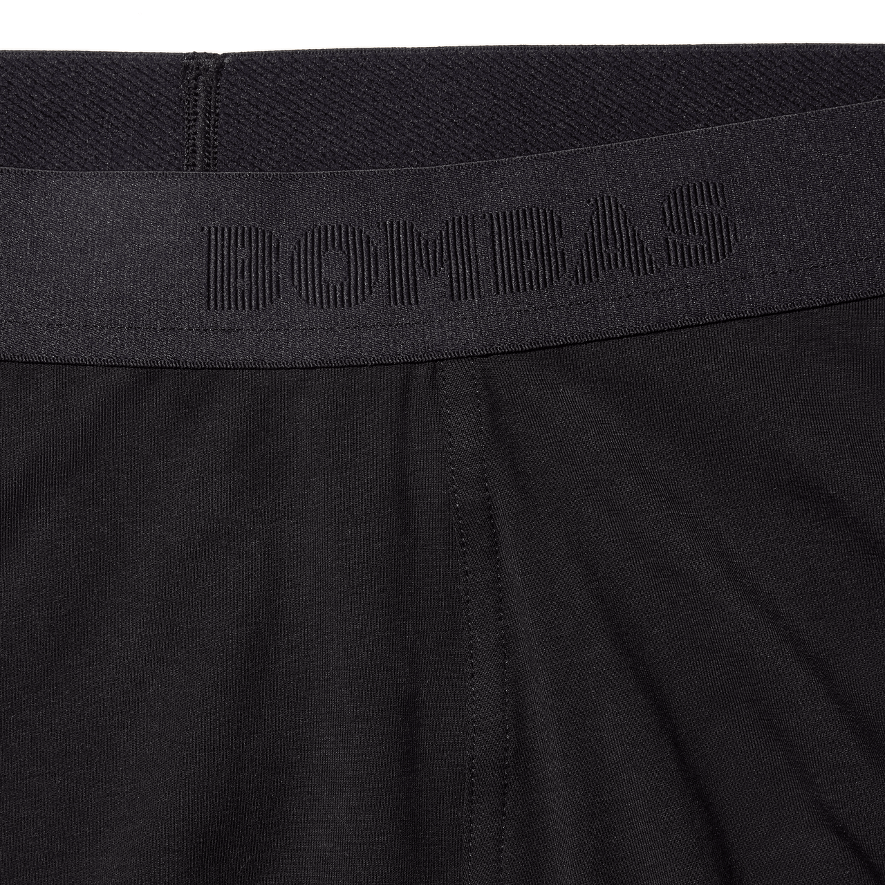 Men's Cotton Modal Blend Long Underwear - Black Detail [8713]