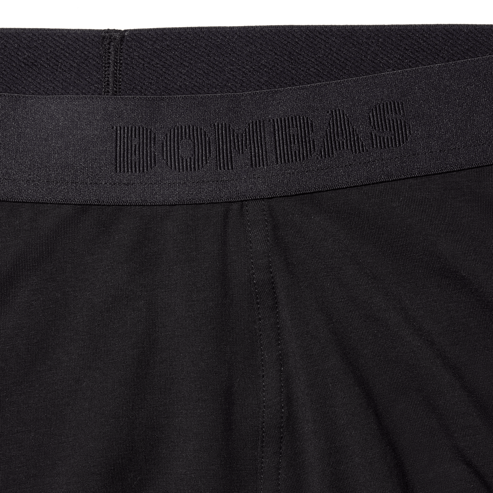 Men's Cotton Modal Blend Long Underwear - Black Detail [8713]