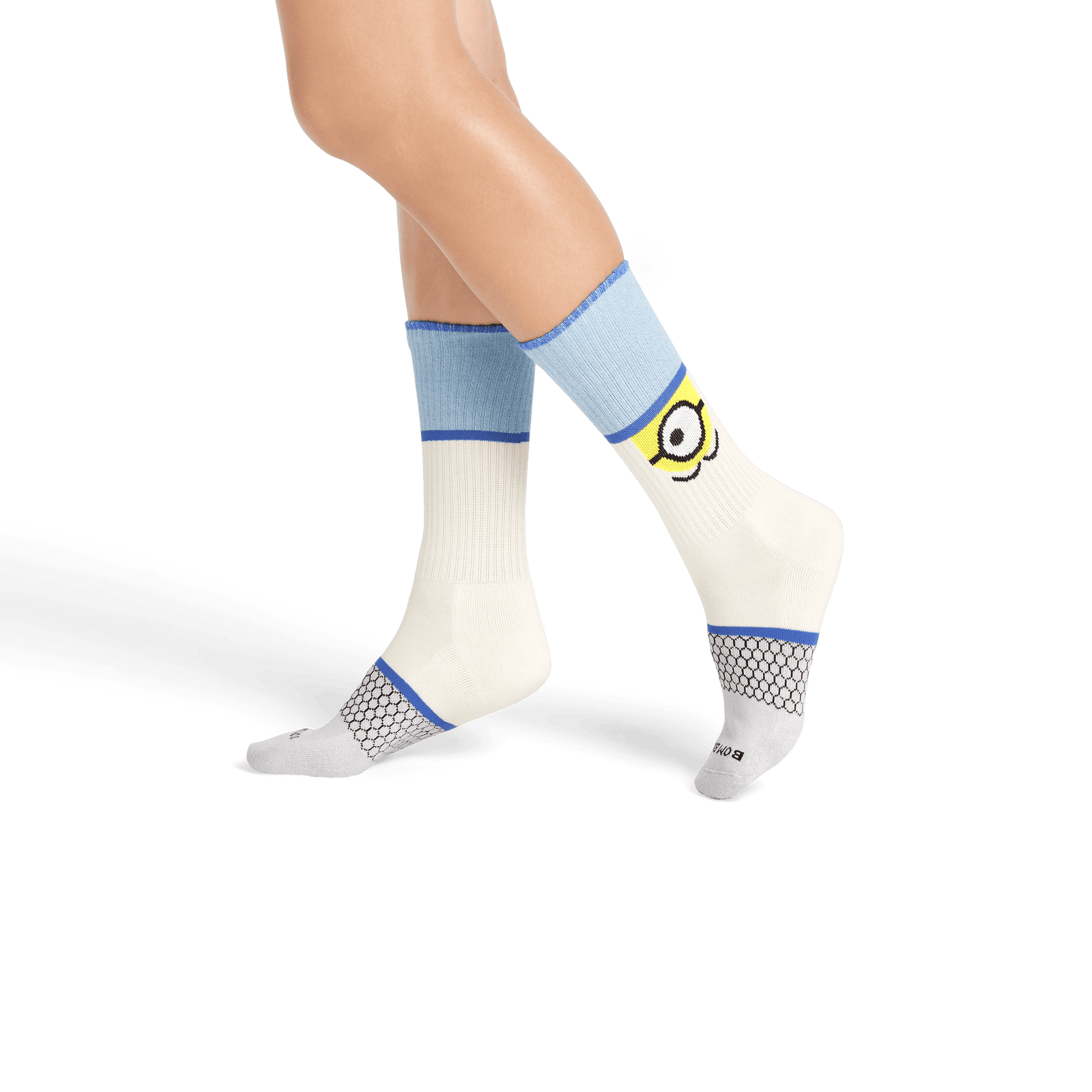 Minions X Bombas Calf Socks - Soft White WO2 [8723]