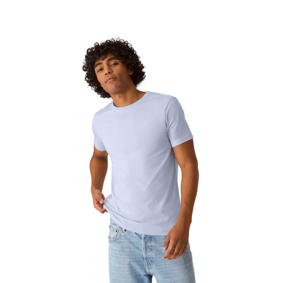 Men's Pima Cotton Slim Crew Neck T-Shirt - Daily Tank Fit