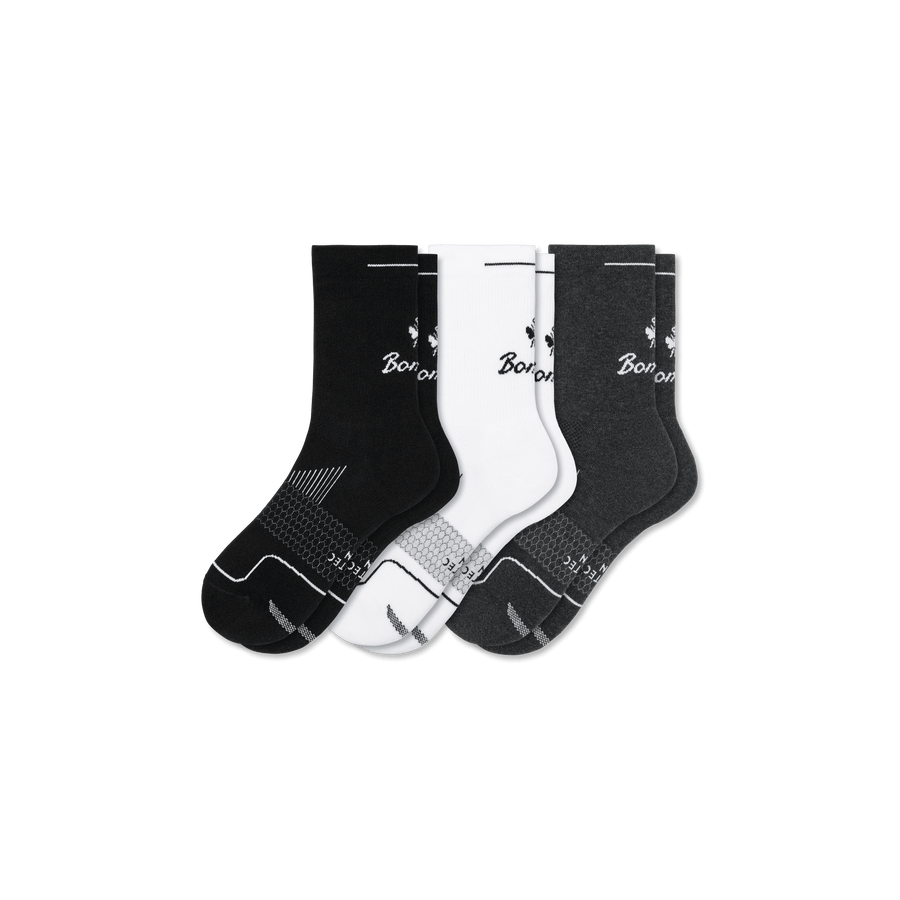 Men's Run Half Calf Sock 3-Pack - Easy No Show Move
