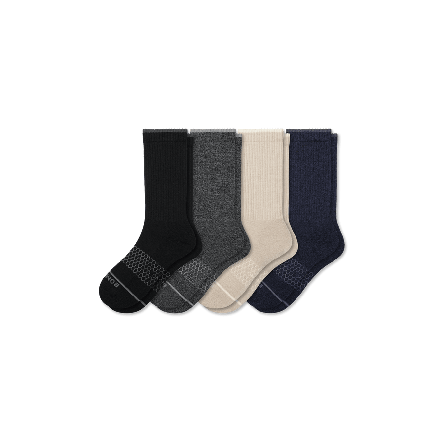 Women's Merino Wool Blend Calf Sock 4-Pack - Active Rotation