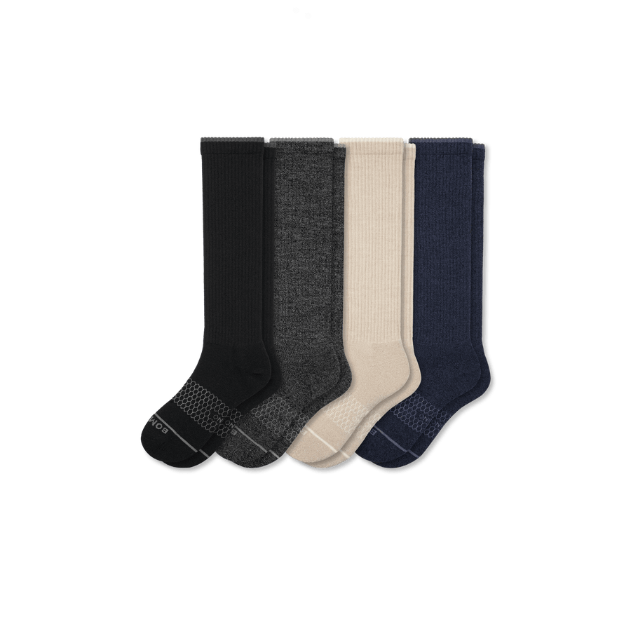 Women's Merino Wool Blend Knee-High Sock 4-Pack - Outdoor Rotation