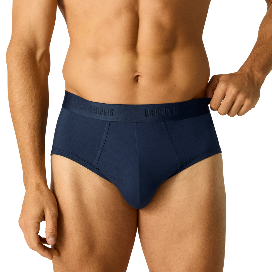 Men's Cotton Modal Blend Flyless Brief - Fresh Comfort