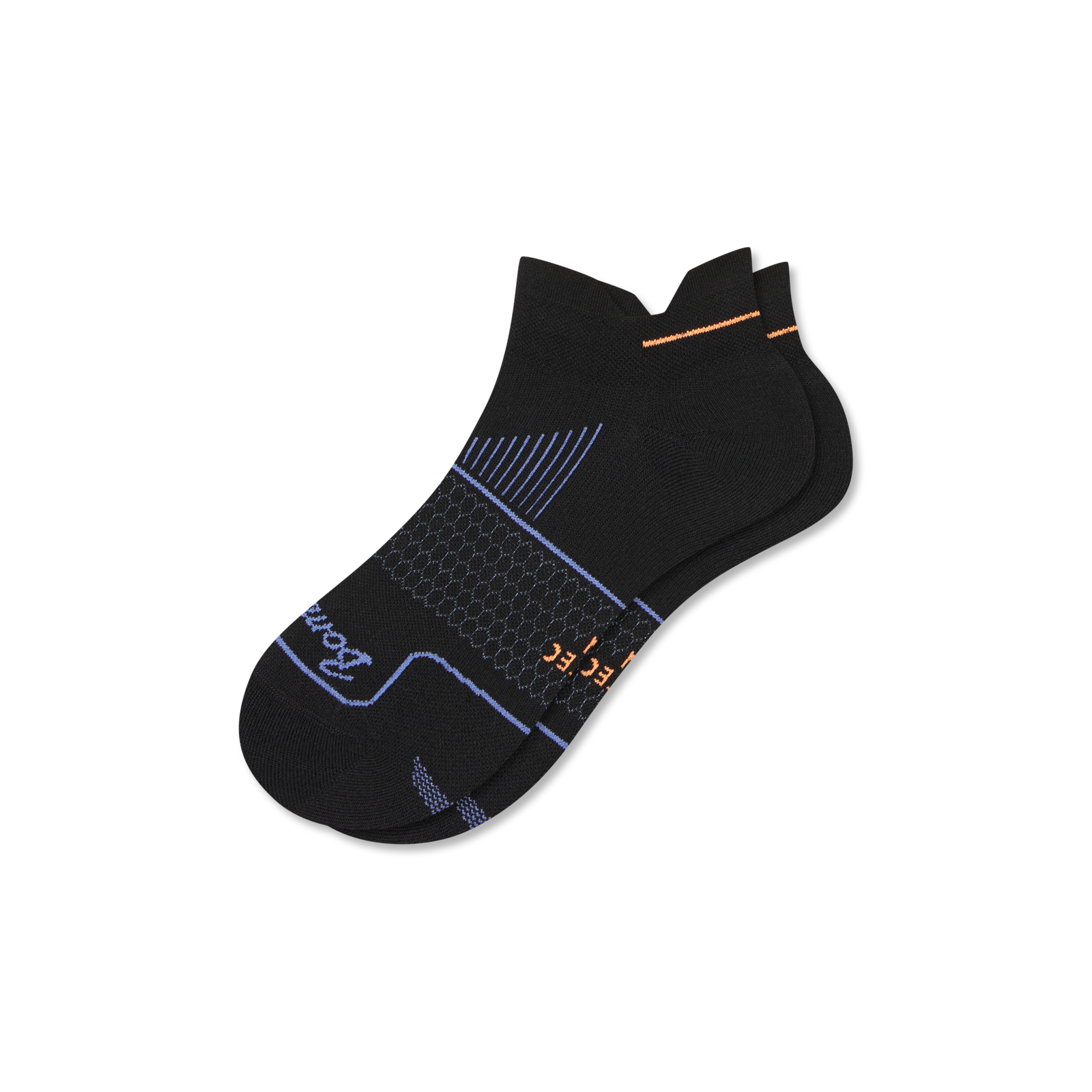 Running Ankle Socks - Black / Peri Sky L [8818]