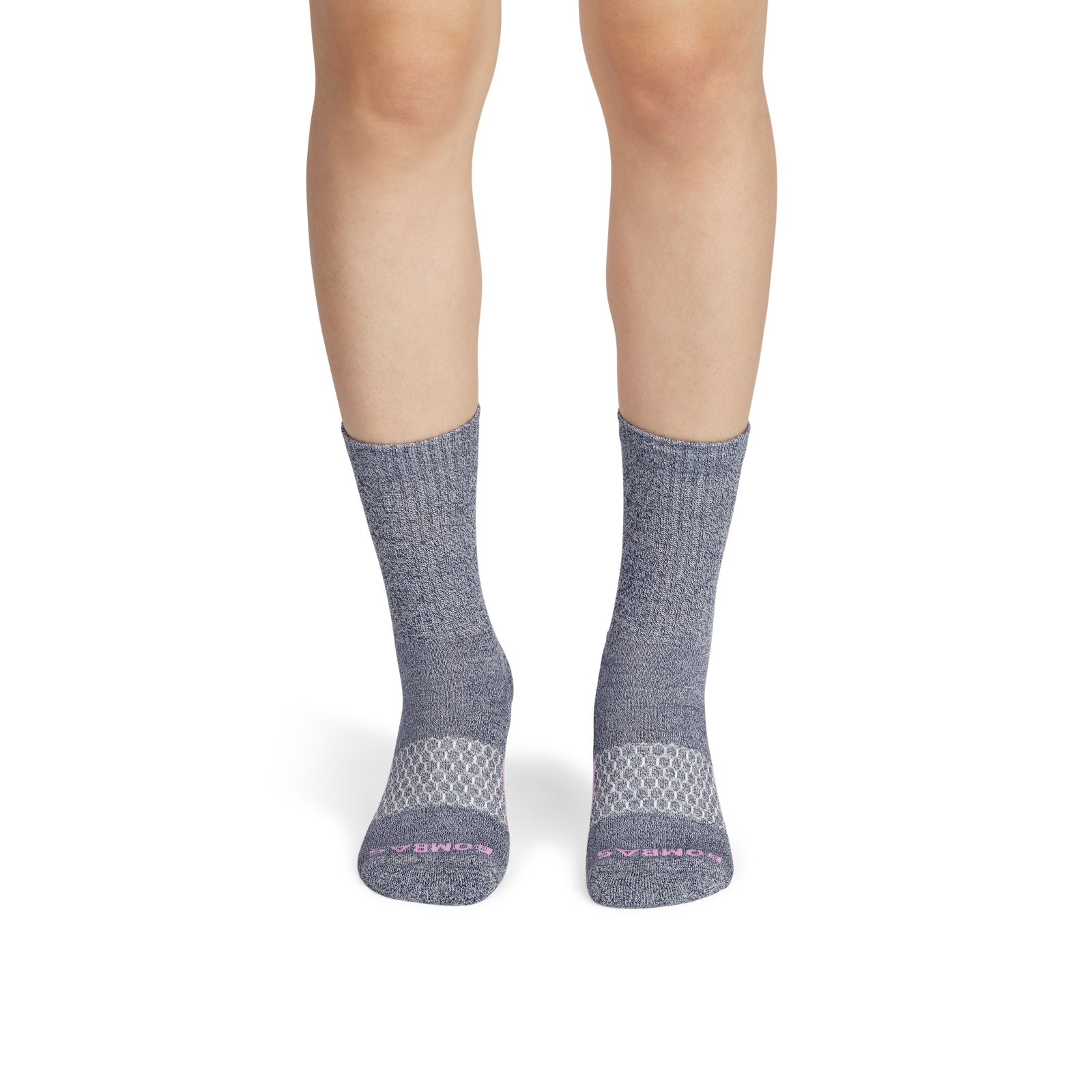 Marl Half Calf Socks - Tidal Navy / Soft White WO1 [8860]