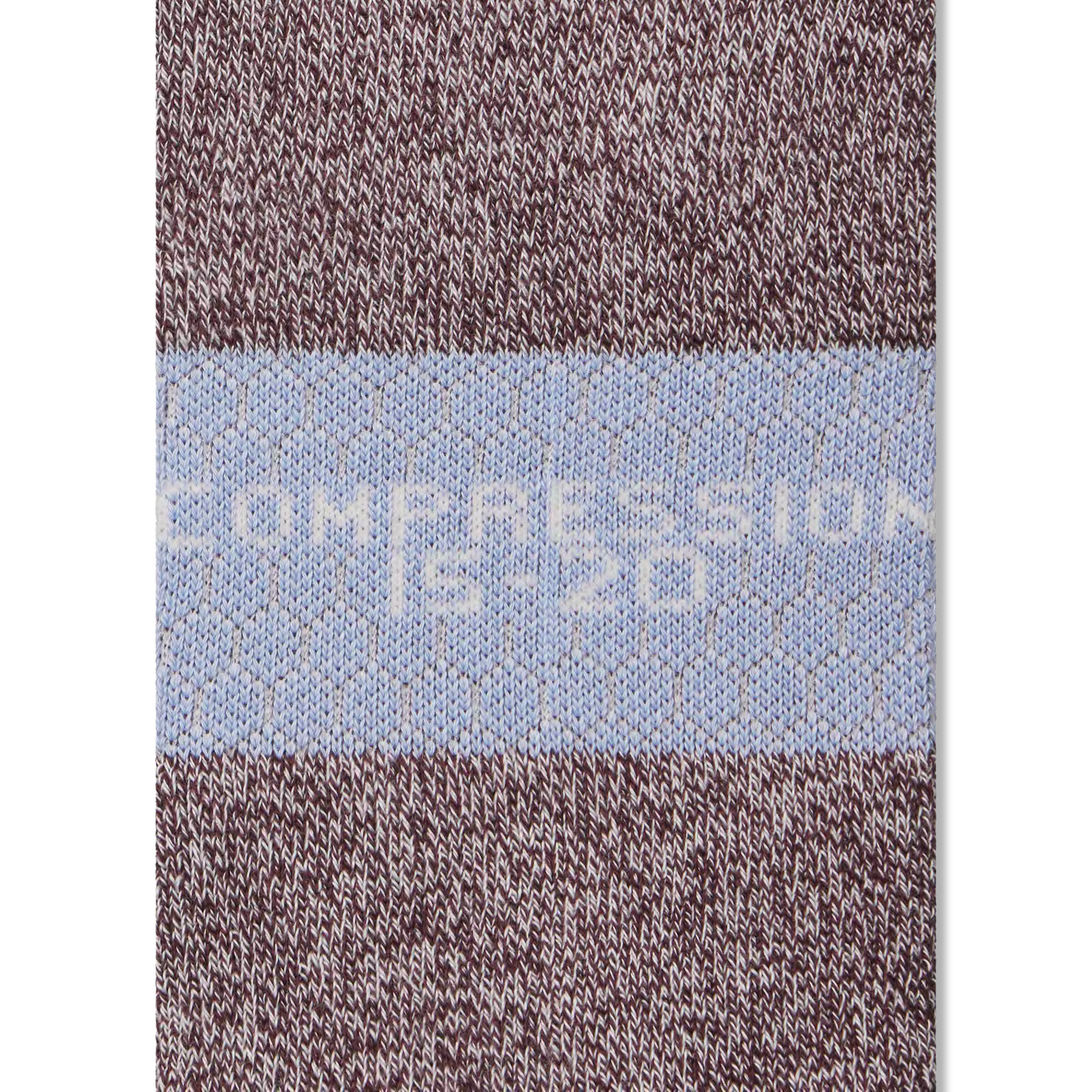 Everyday Compression Socks - Chocolate Brown / Dawn Blue Detail [8871]