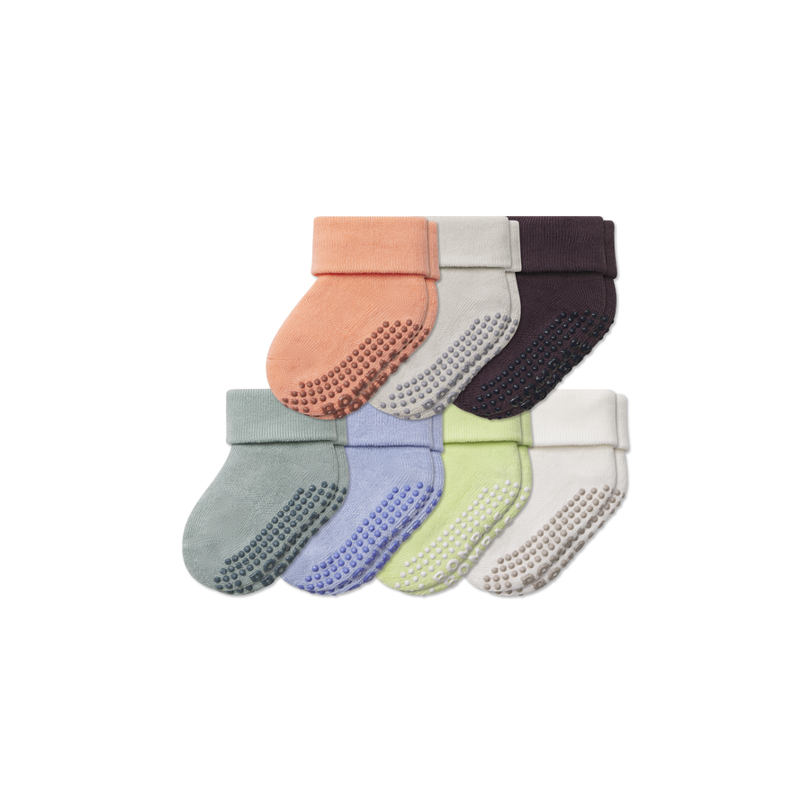 Baby Week of Bombas Gripper Calf Sock 7-Pack (6-12 Months) - Steady Court Support