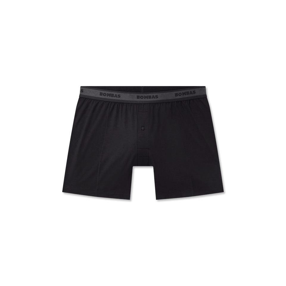Men's Soft Flex Boxer Short - Black L [8968]