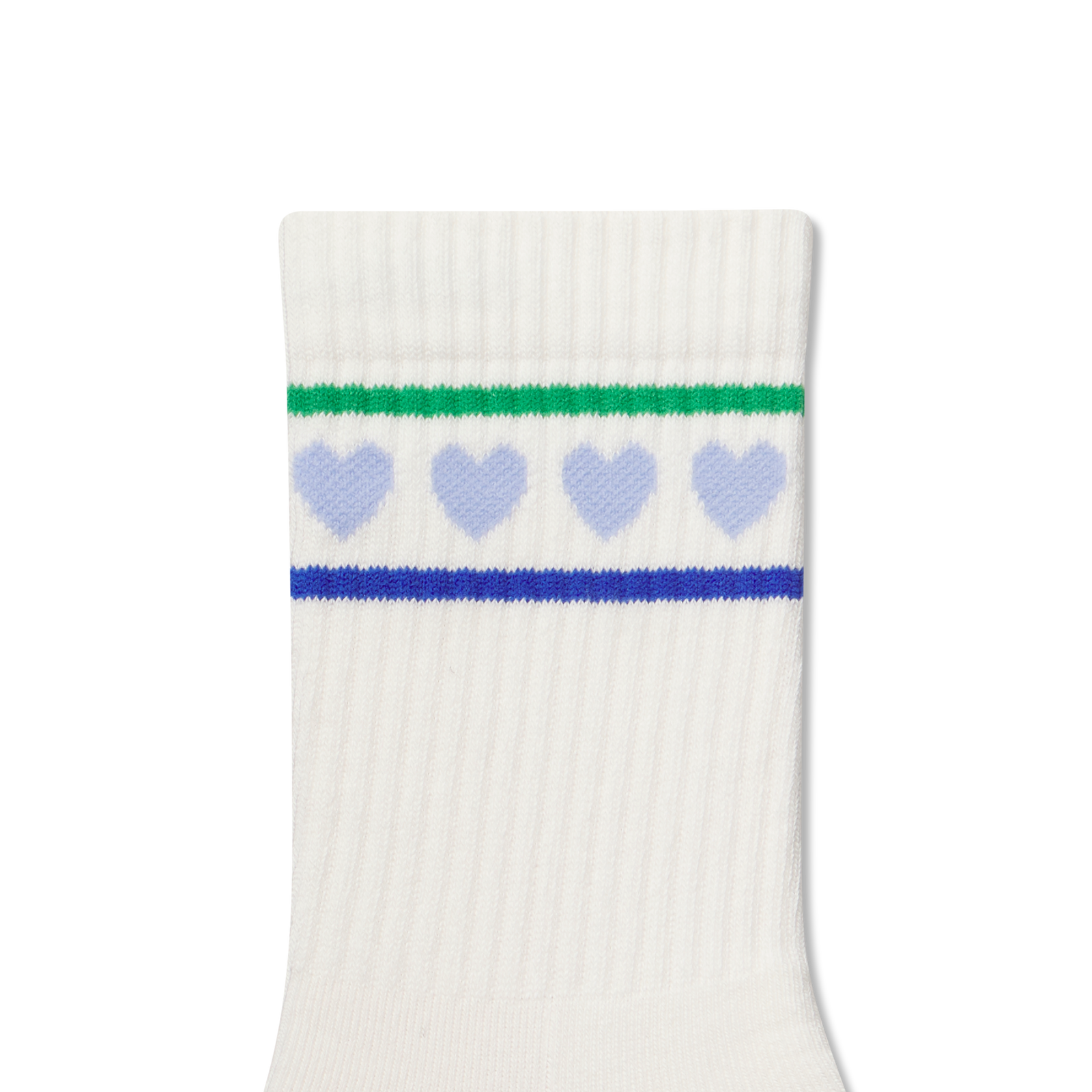 Pride Half Calf Socks - soft white dawn blue Detail [8973]