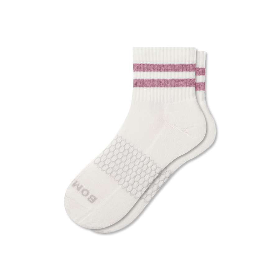 Women's Vintage Stripes Quarter Socks - Steady Recovery Support
