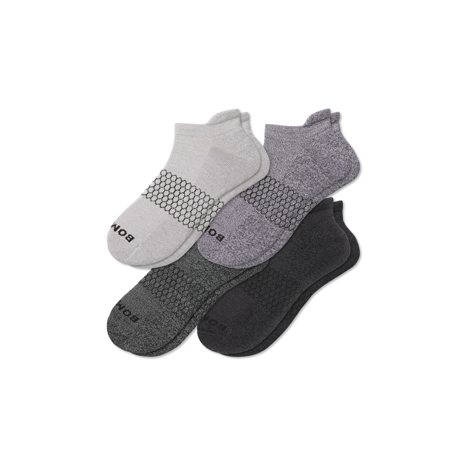 Marl Ankle Sock 4-Pack - Shades L [9037]