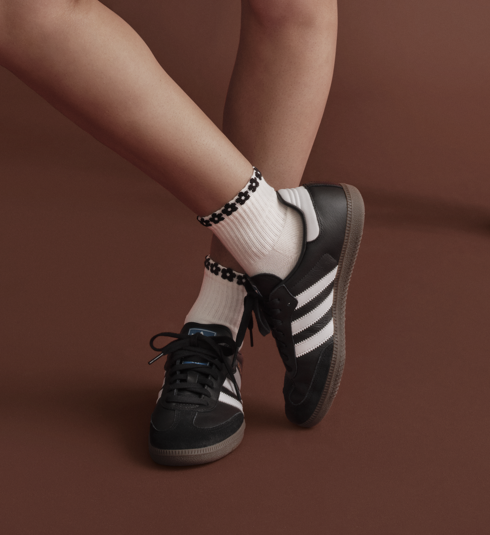 Women's Daisy Chain Quarter Socks - black chain [9171] [LIFESTYLE]