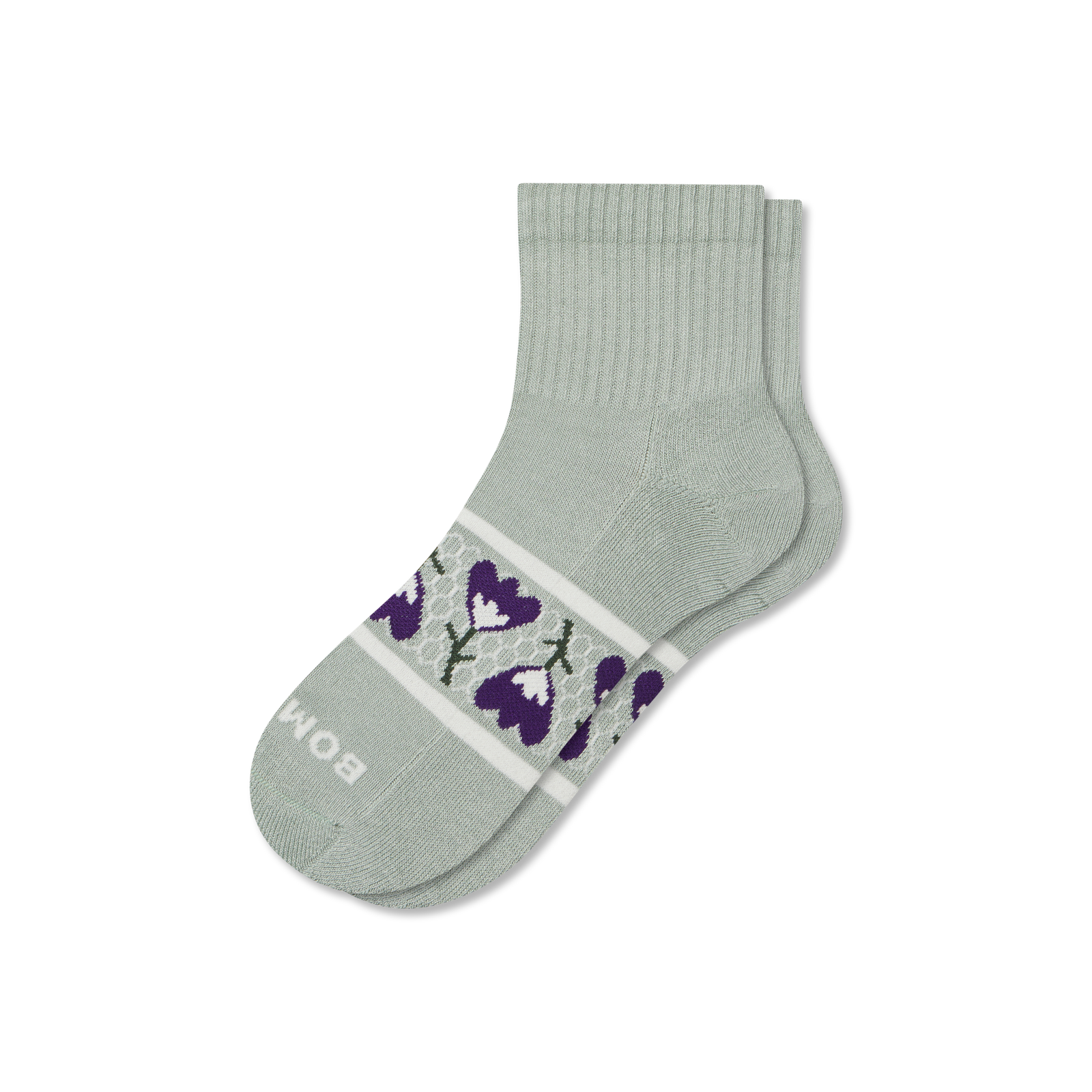Women's Garden Party Quarter Socks - sage stone L [9172]
