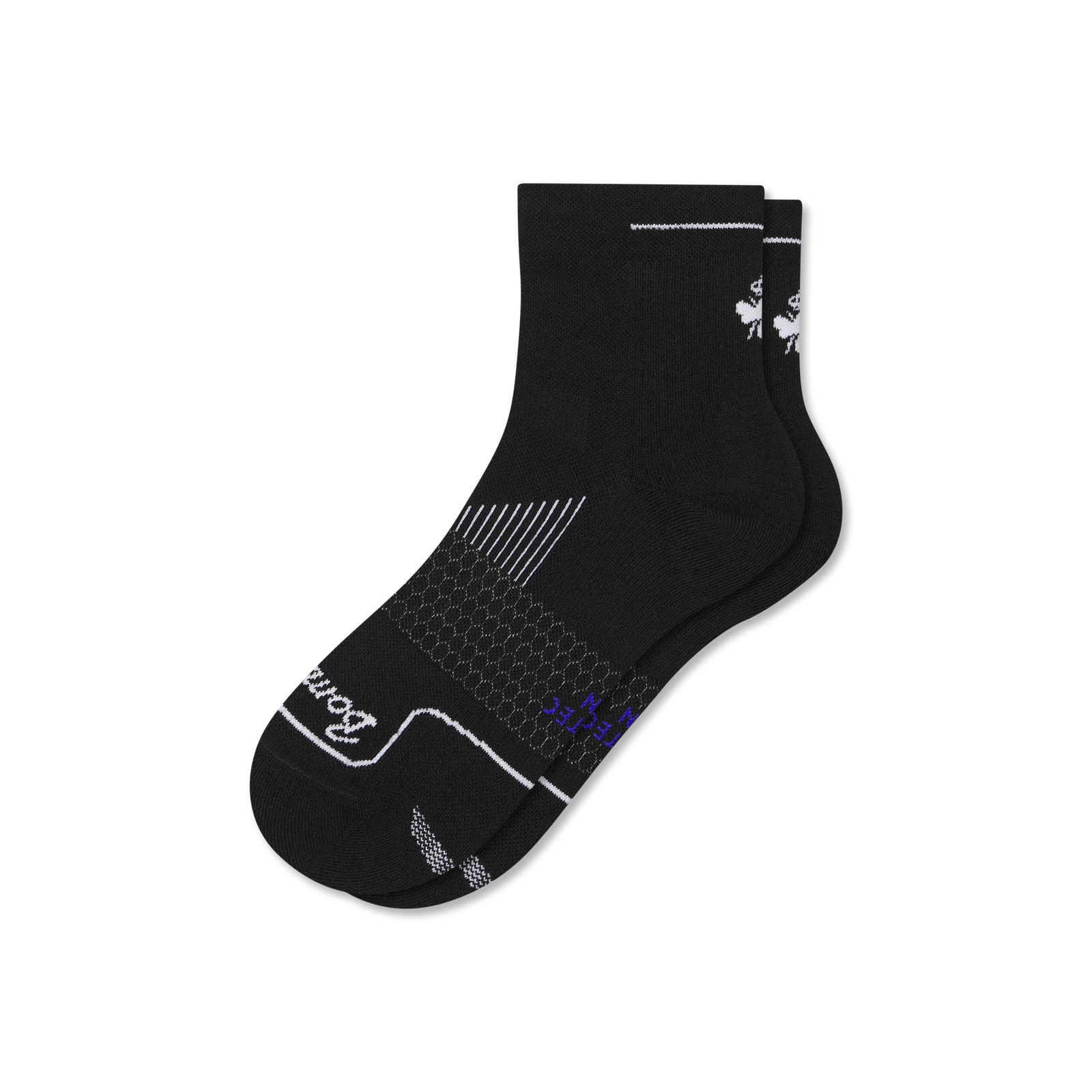 Running Quarter Socks - Black L [9270] [2025]