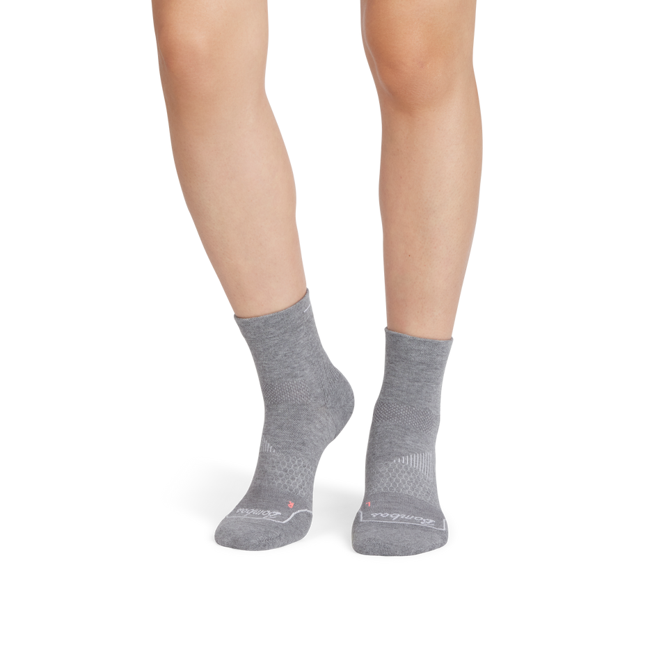 Running Quarter Socks - Medium Grey Heather WO1 [9271] [2025]