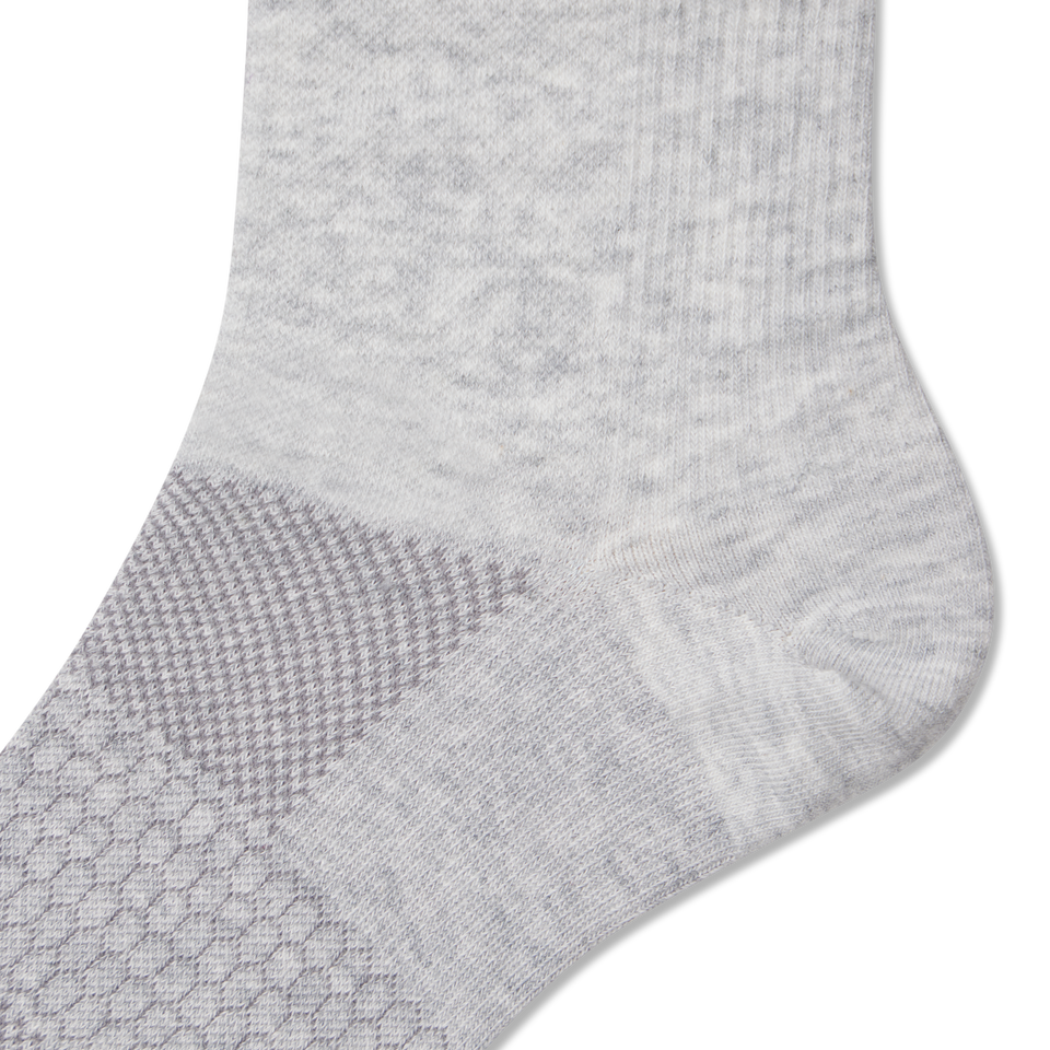 Lightweight Athletic Half Calf - Light Grey Heather Detail [9625]