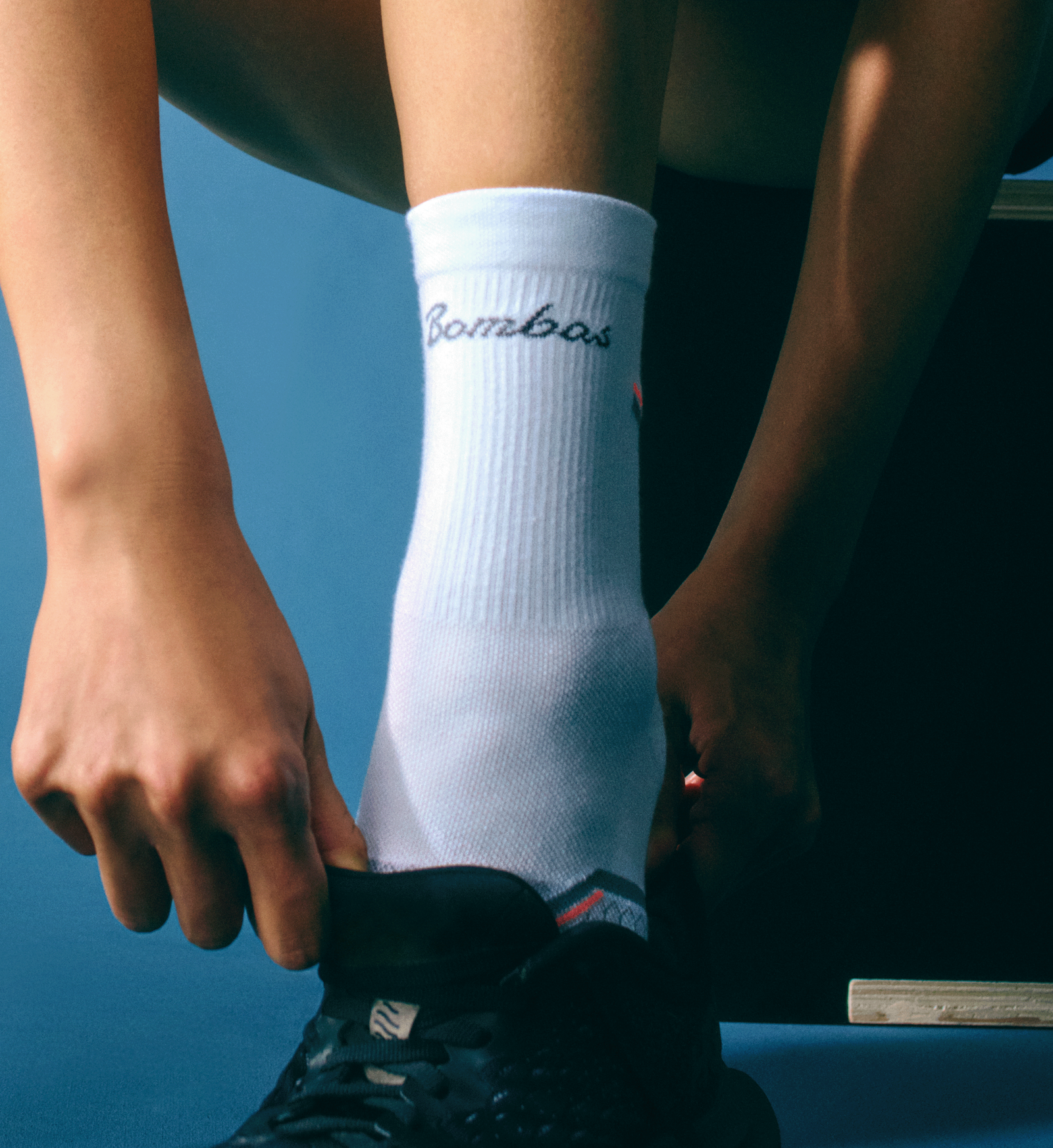 Running Half Calf Socks - white peach WO1 [9701] LIFESTYLE]
