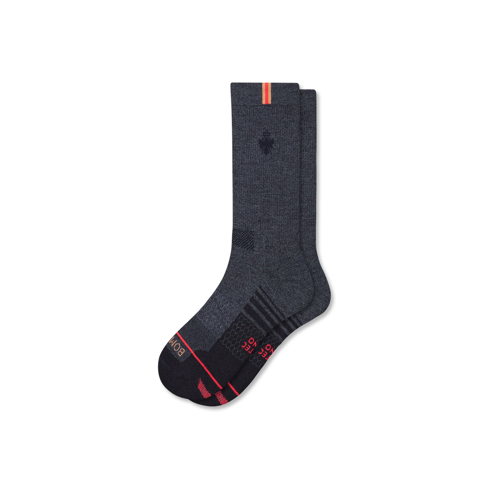 Merino Wool Blend Athletic Calf Socks - midnight navy L [9713]