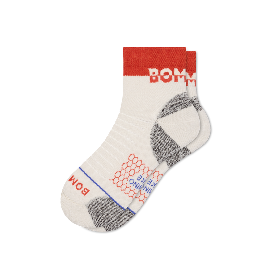 Men's Merino Wool Blend Hiking Quarter Socks - Active Ankle Move