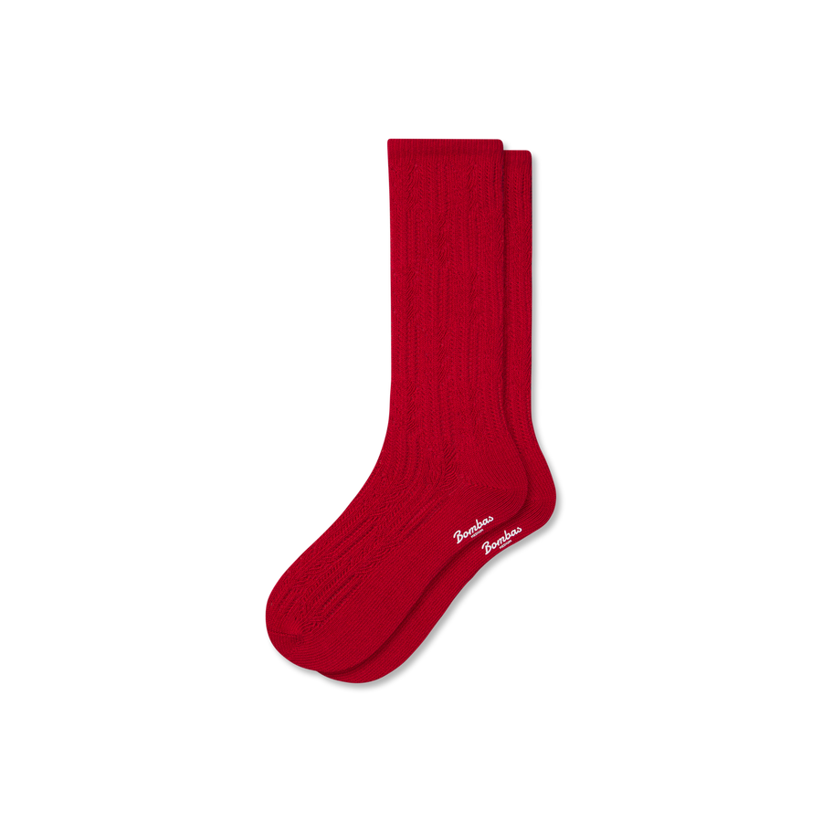 Women's Pointelle Calf Socks - Steady Everyday Support